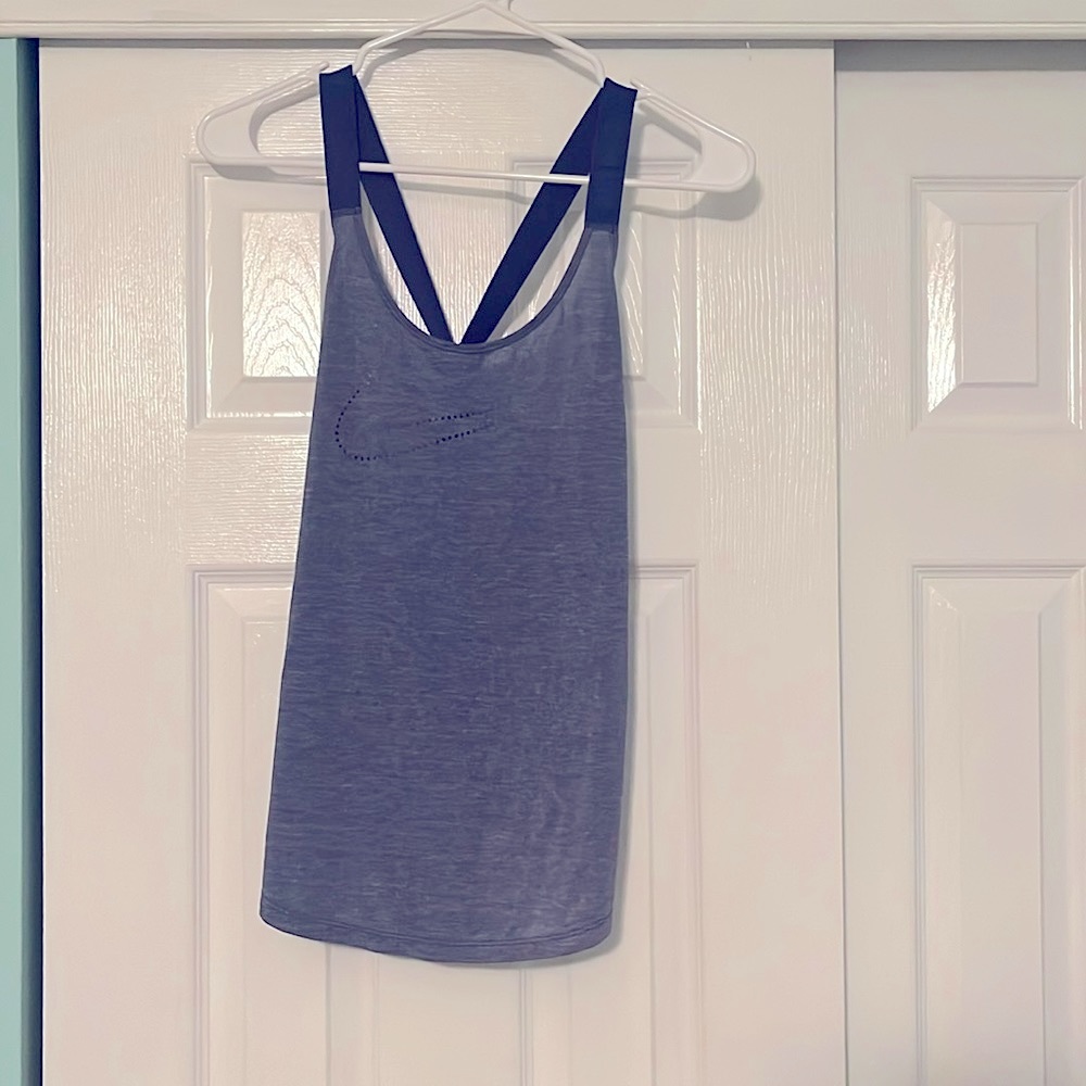 Small Nike Indigo Dri-Fit Top